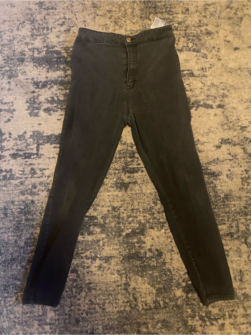 Guess Jeans with Red Logo Label and Black Denim